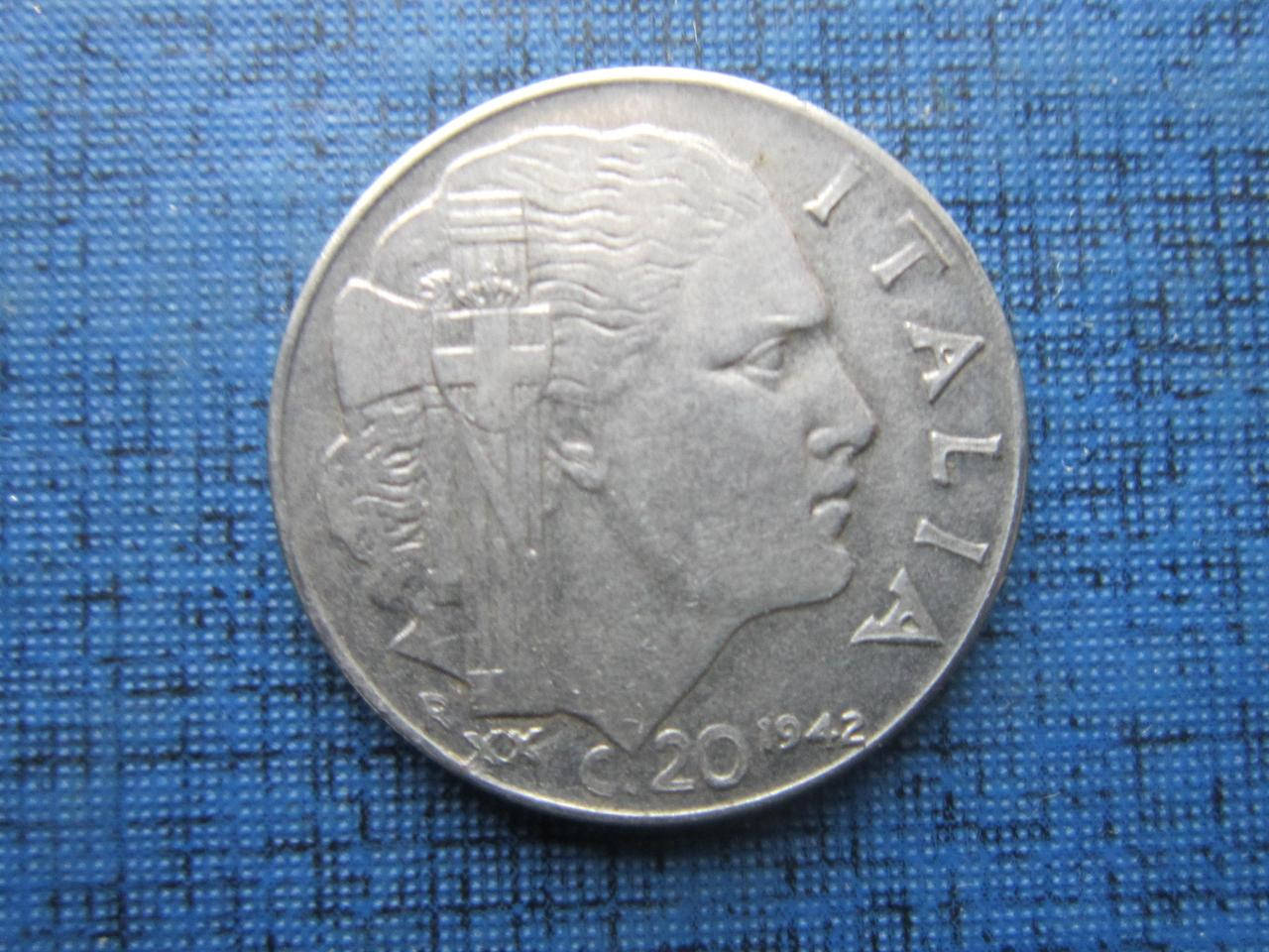 

Монета 20 чентезимо Италия 1942 магнитная