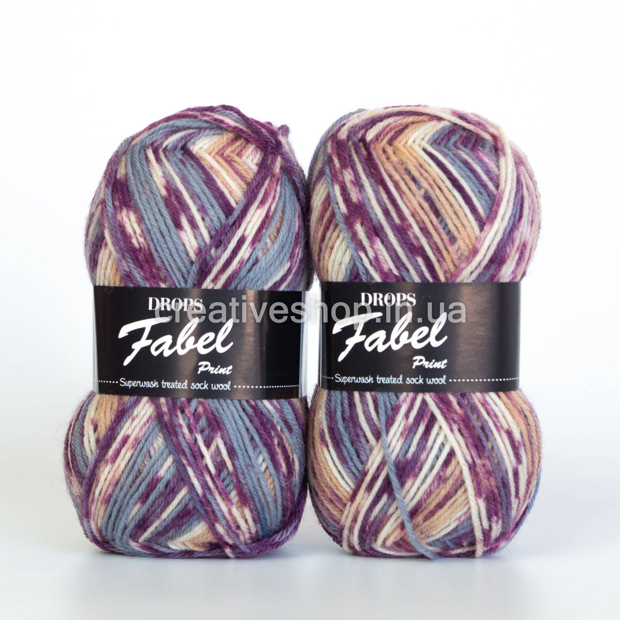 

Пряжа Drops Fabel Print (цвет 904 lavender)