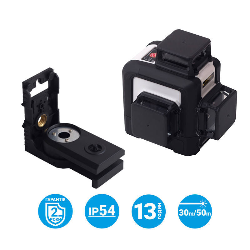 

Рівень лазерний 3D-Mark 1H/2V/360-50, червоний з адаптером 149-A360 144-3R-360-A