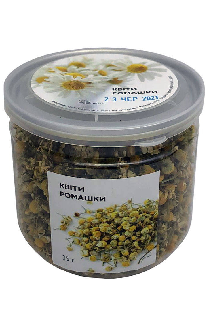 

Чайная добавка Ромашка (цветы), банка 25 г