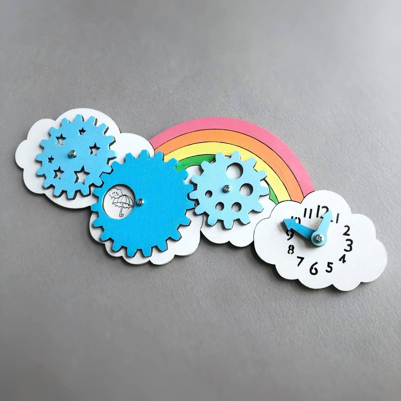 

Набор 3 в 1 "Время погоды" (Калейдоскоп, шестеренки , циферблат со стрелками) для бизиборда 215х90мм