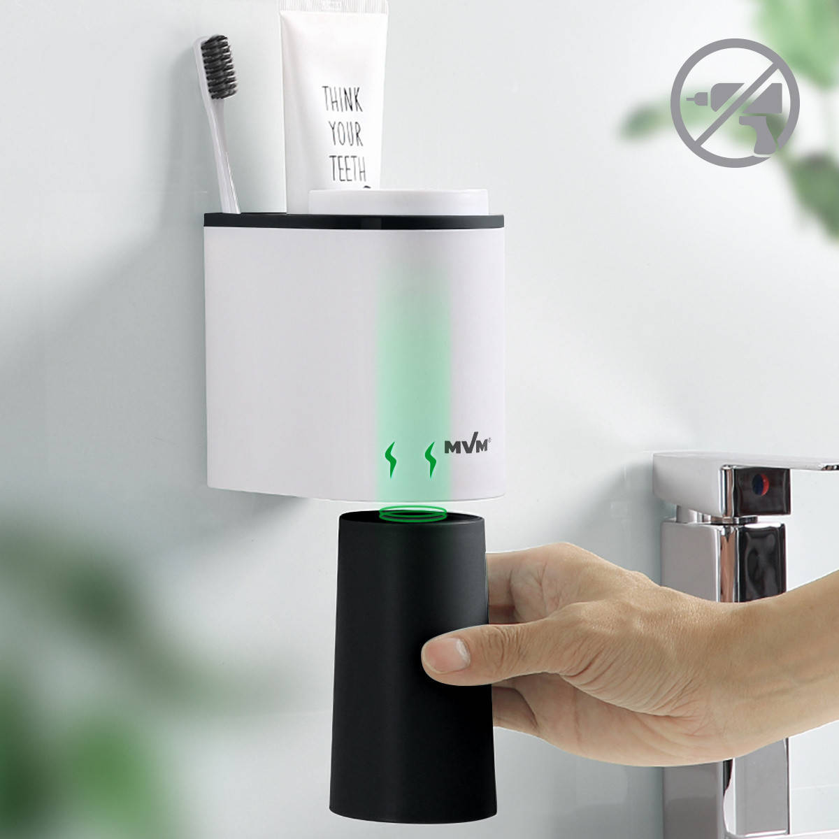 

ТРИМАЧ ДЛЯ ЗУБНИХ ЩІТОК ЗІ СТАКАНАМИ КЛЕЙКИЙ