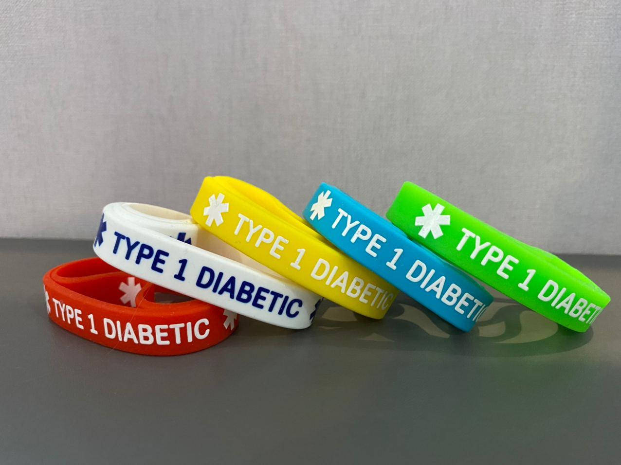 

Браслет силиконовый "Type 1 diabetic" - для детей