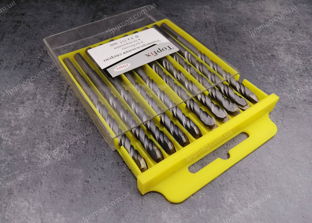 

Сверло универсальное по керамике и бетону Topfix d8 х L115мм