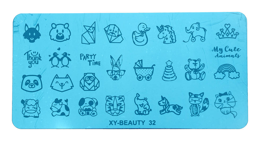 

Пластина для стемпинга металлическая XY-Beauty 32