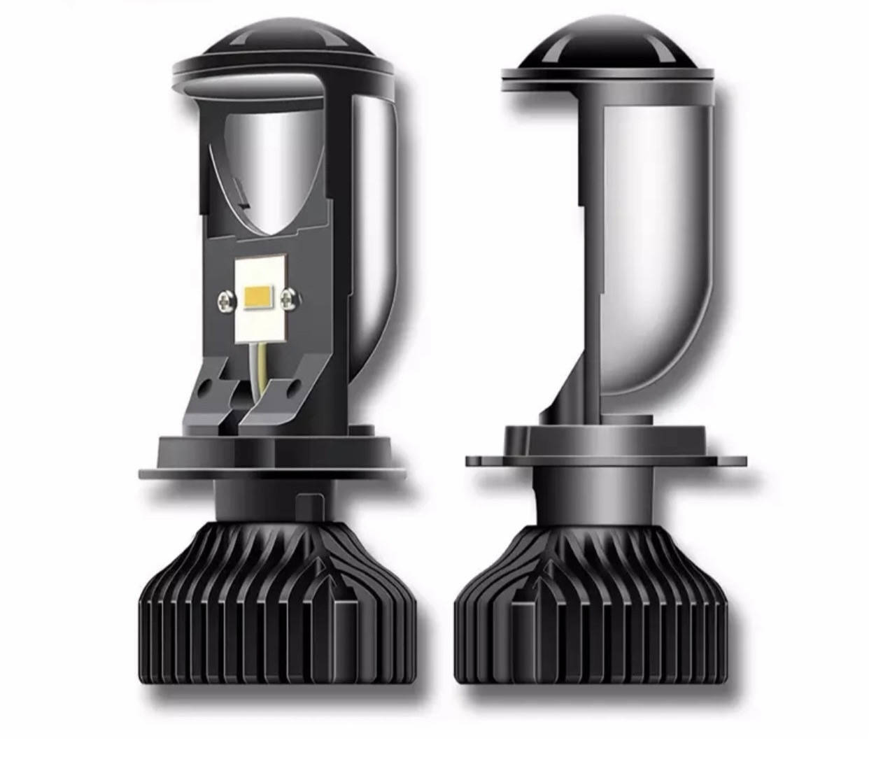 

Светодиодные LED лампы с линзой AILEO H4 (ближний/дальний) 20000LM 6000K 9V - 32V 90W