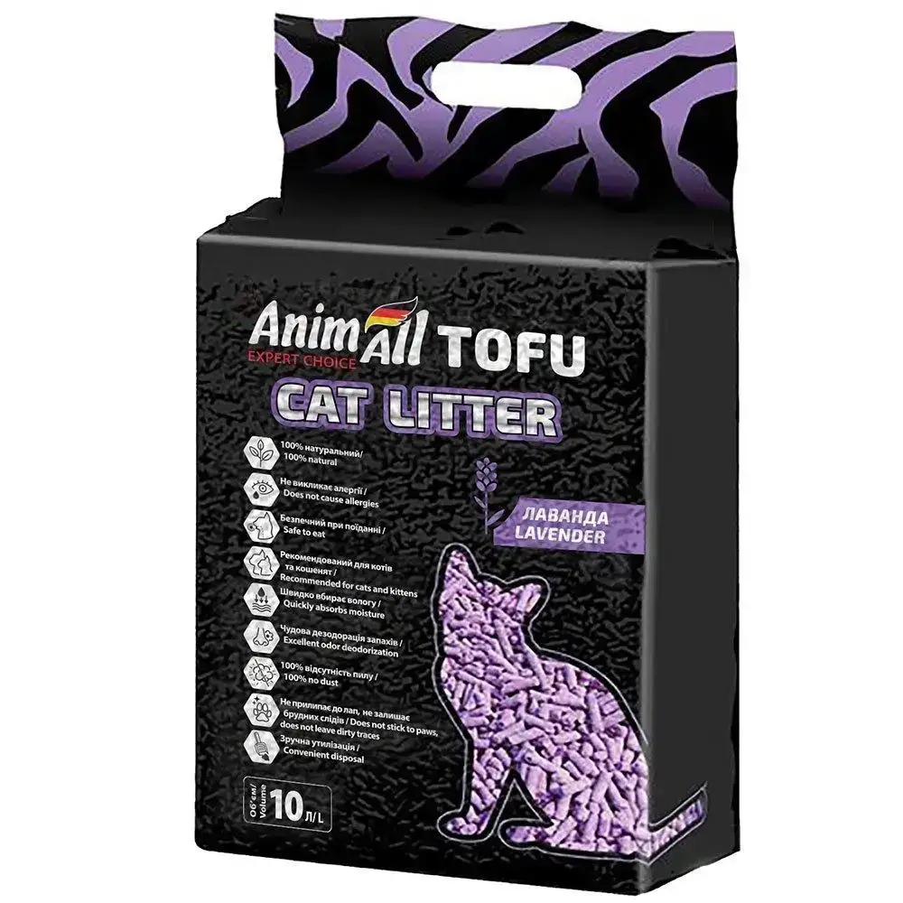 

AnimAll Tofu Наполнитель Тофу соевый, с ароматом лаванды 2,6кг/6л