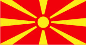 

Флажок Македонии. Атлас, 13х25, Двухсторонняя
