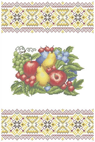 

РСВ-007. Схема для вишивки бісером Рушник до Спаса.