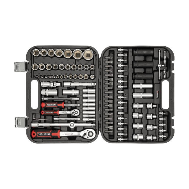

Набор инструментов 111 ед. STORM, 1/2", 1/4", Сr-V INTERTOOL ET-8111