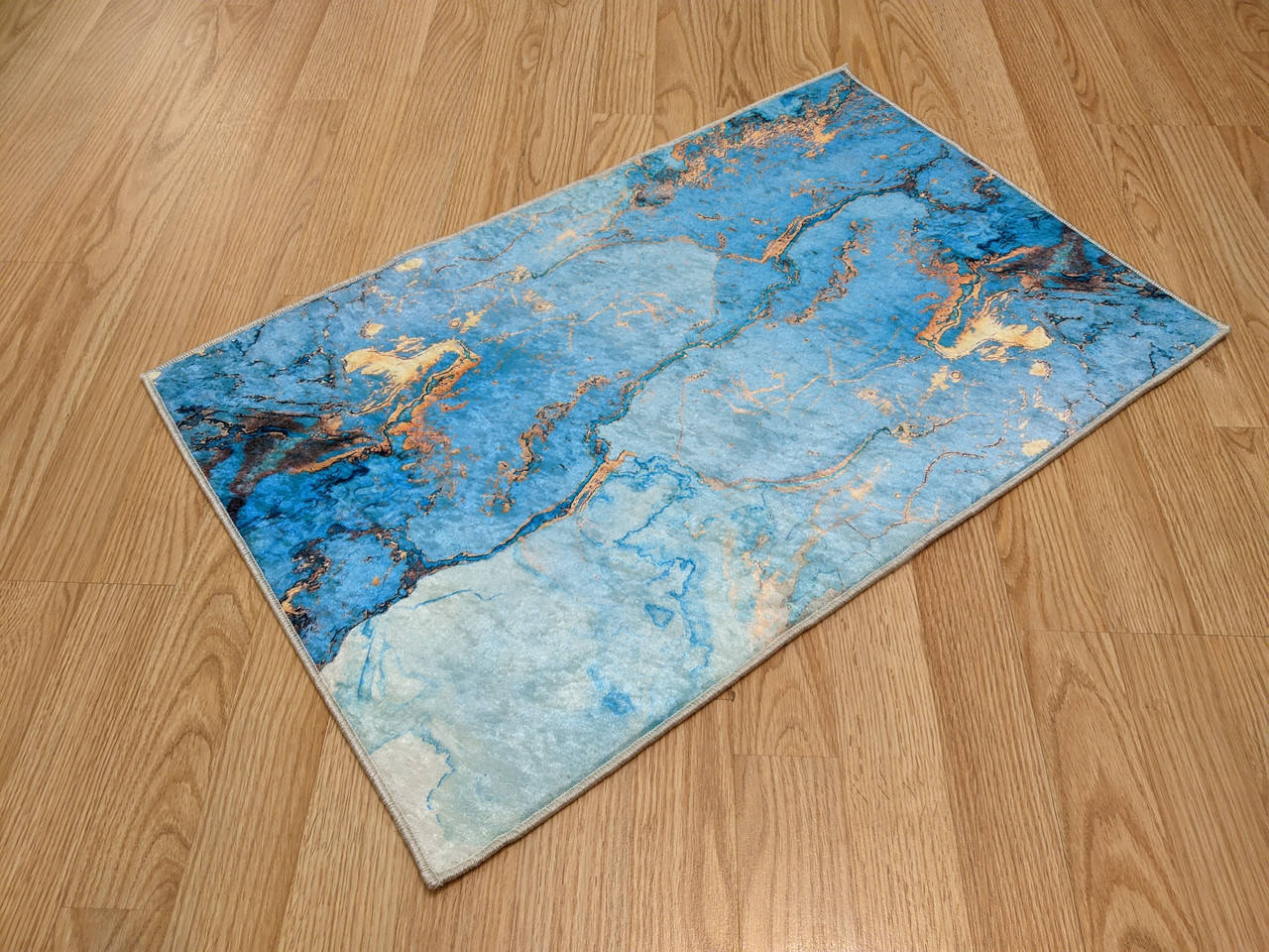 

Коврик нескользящий 50*80. Турция. Голубой. 5080s-3