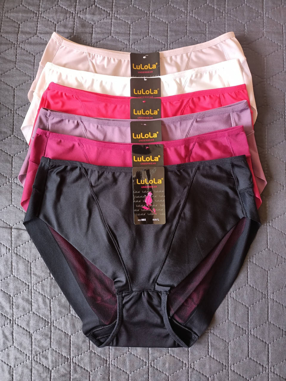 

Трусики женские LuLoLa 865 Микрофибра бесшовные сетка рармер L, XL РОЗНИЦА