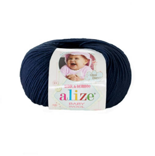 

Пряжа Alize Baby Wool 58 темно-синий