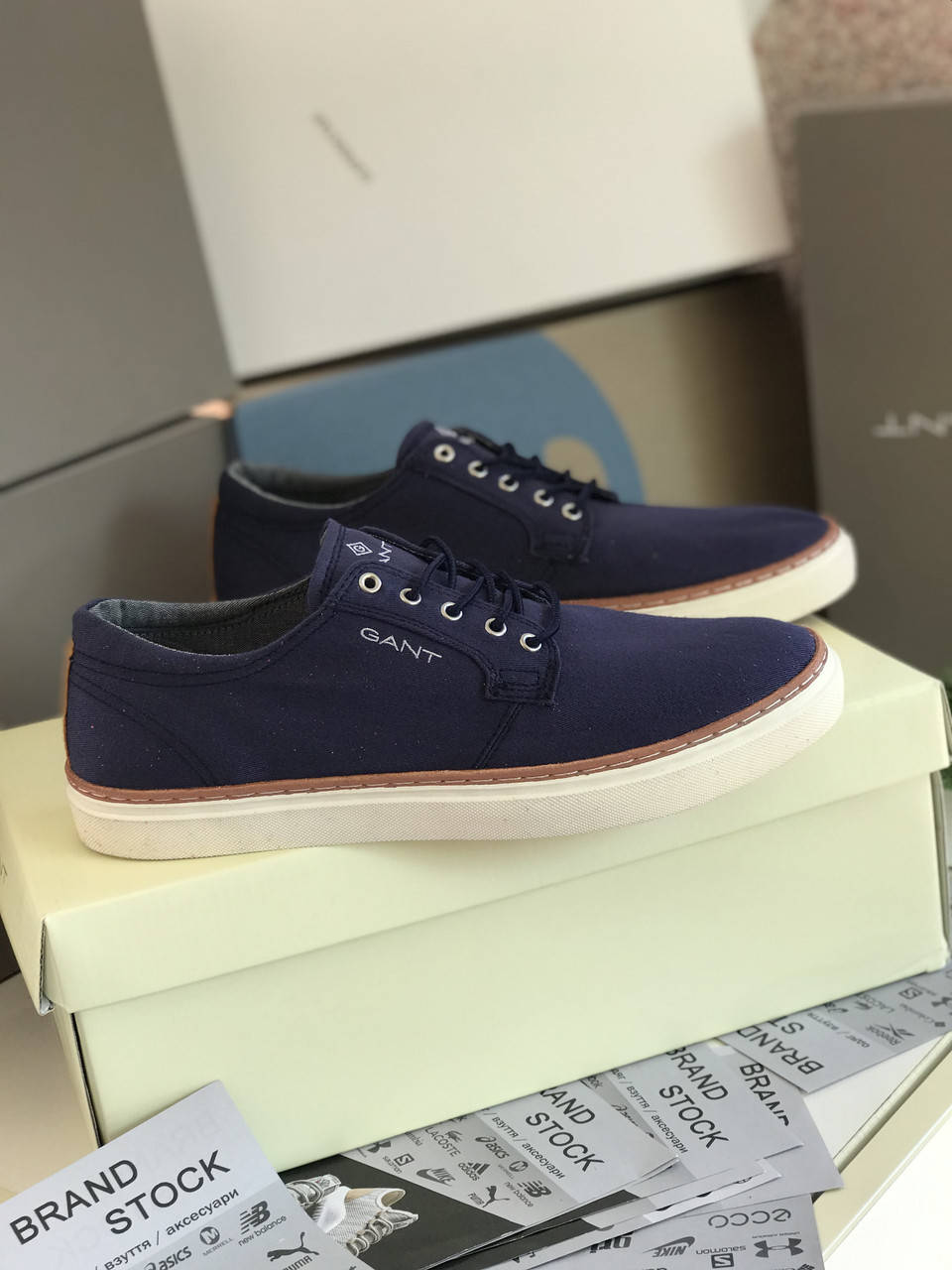 

Мужские оригинальные кроссовки кеды Gant Prepville 22638666, Синий