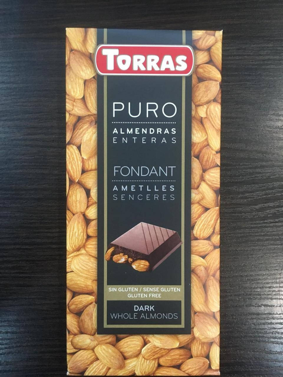 

Черный шоколад Torras Puro с фундуком. 200 г Испания.