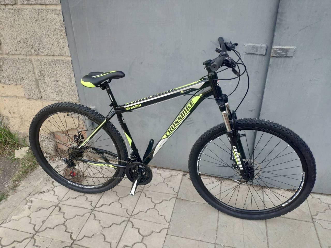 

ГОРНЫЙ ВЕЛОСИПЕД CROSSBIKE SHARK 29" 19,5" ЧЕРНЫЙ-ЗЕЛЕНЫЙ-СЕРЫЙ (кросс шарк), Зелёный