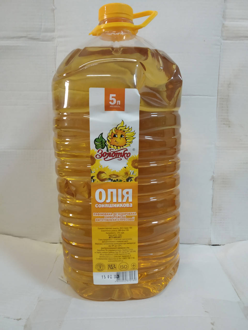 

Масло подсолнечное 5 л рафинированное
