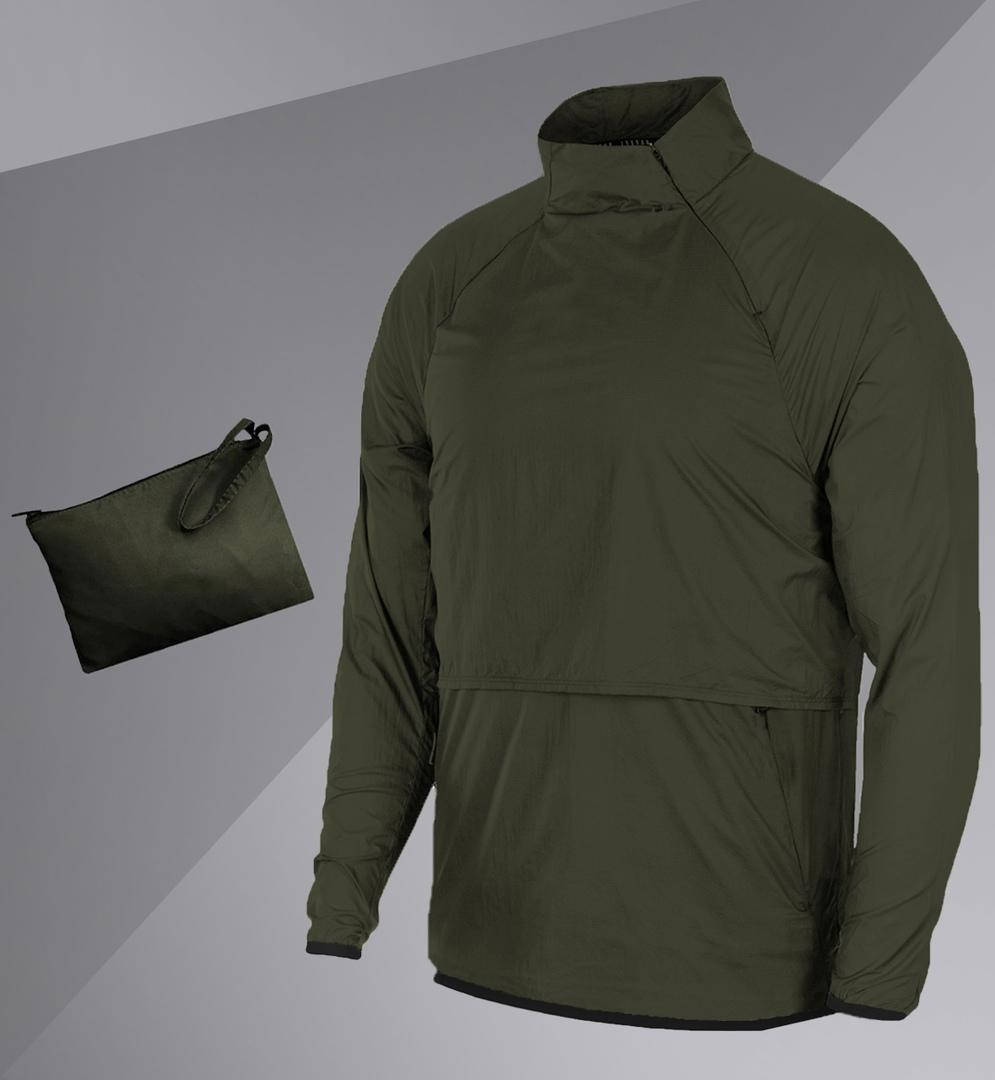 

Анорак Tech Packable With Bag хаки TOR TOR