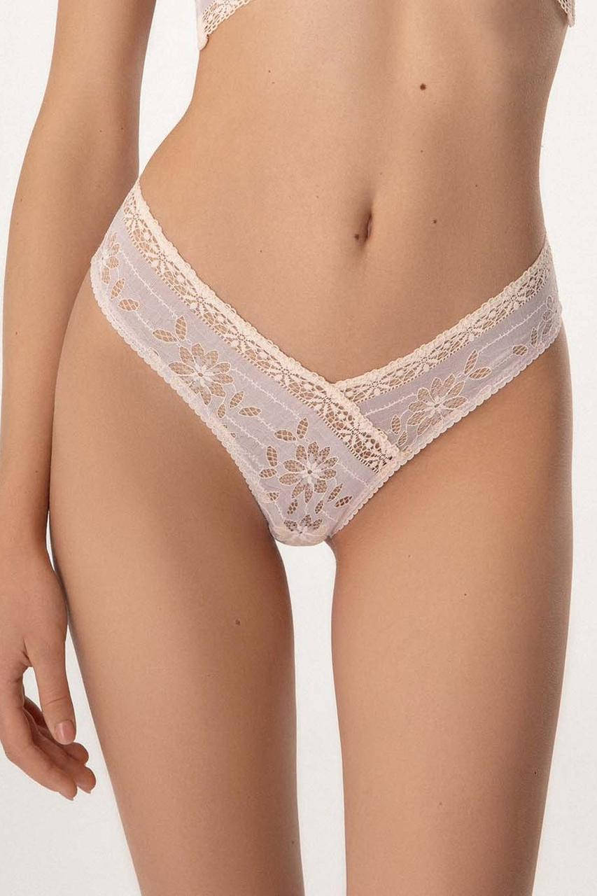 

Женские трусы бразилиана кружево Jasmine Shifly 2251/56 светло-розовый