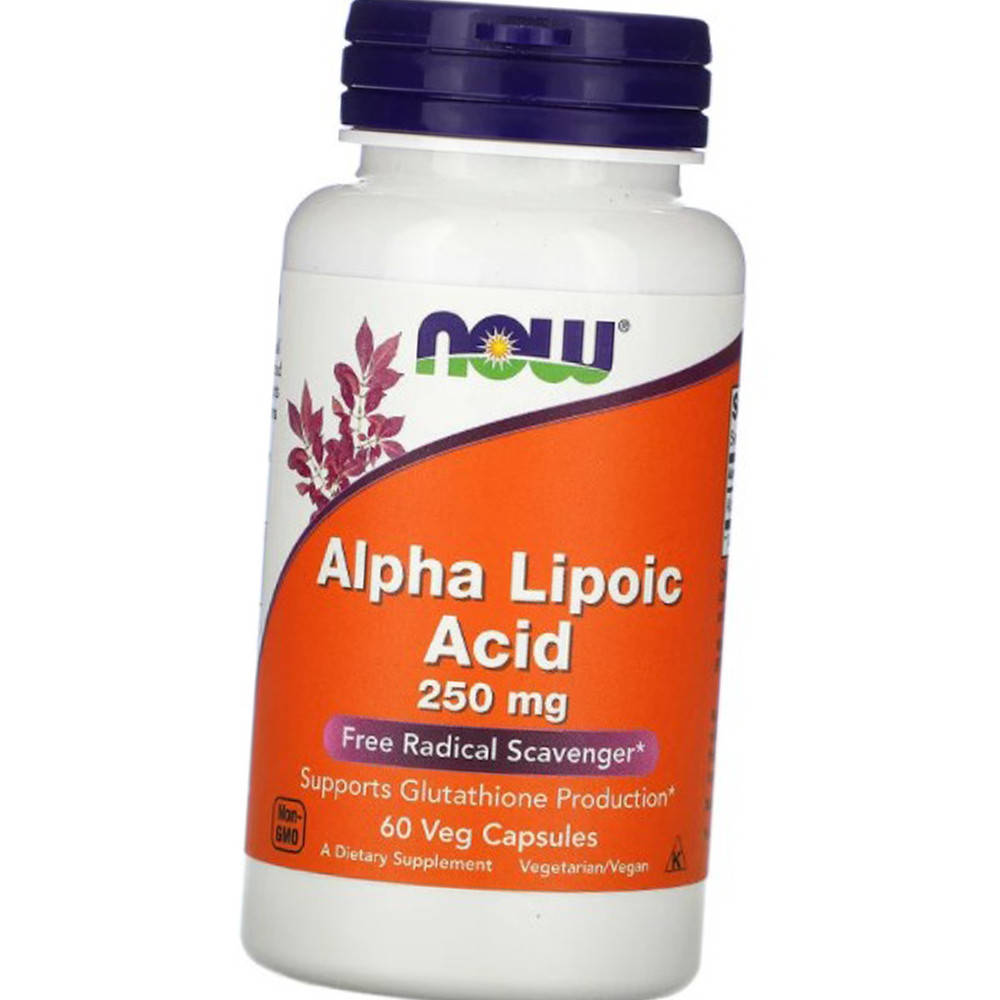 

Альфа-липоевая кислота NOW Alpha Lipoic Acid 250 мг 60 капс