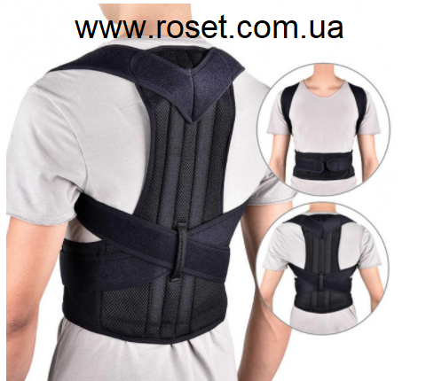 

Корректор осанки корсет Back Pain NY 48 M Черный
