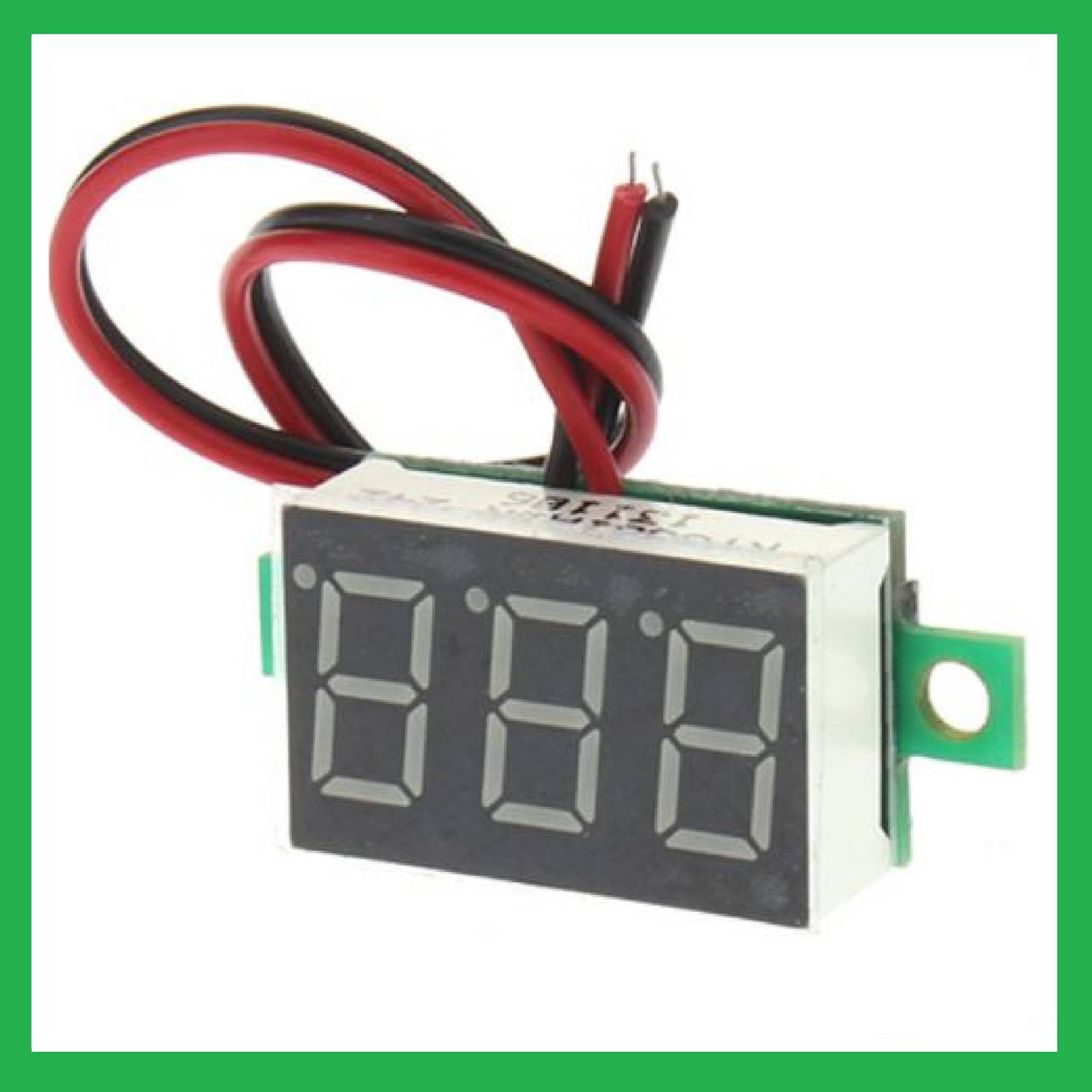 

Вольтметр V20D цифровой постоянного тока 4,5-30V Красный (два провода)