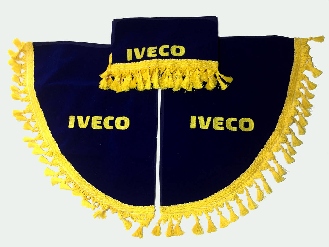 

Шторка на лобовое стекло с уголками IVECO синяя