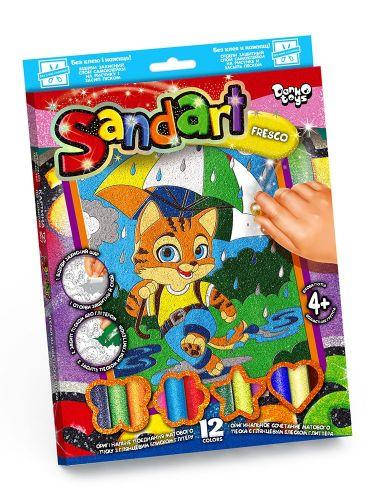

Детская картина из цветного песка Danko Toys Sandart Рыжий котик SA-02-04