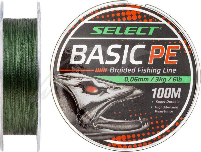 

Шнур Select Basic PE 100m темно-зелений, 0.18mm 22LB/9.9kg