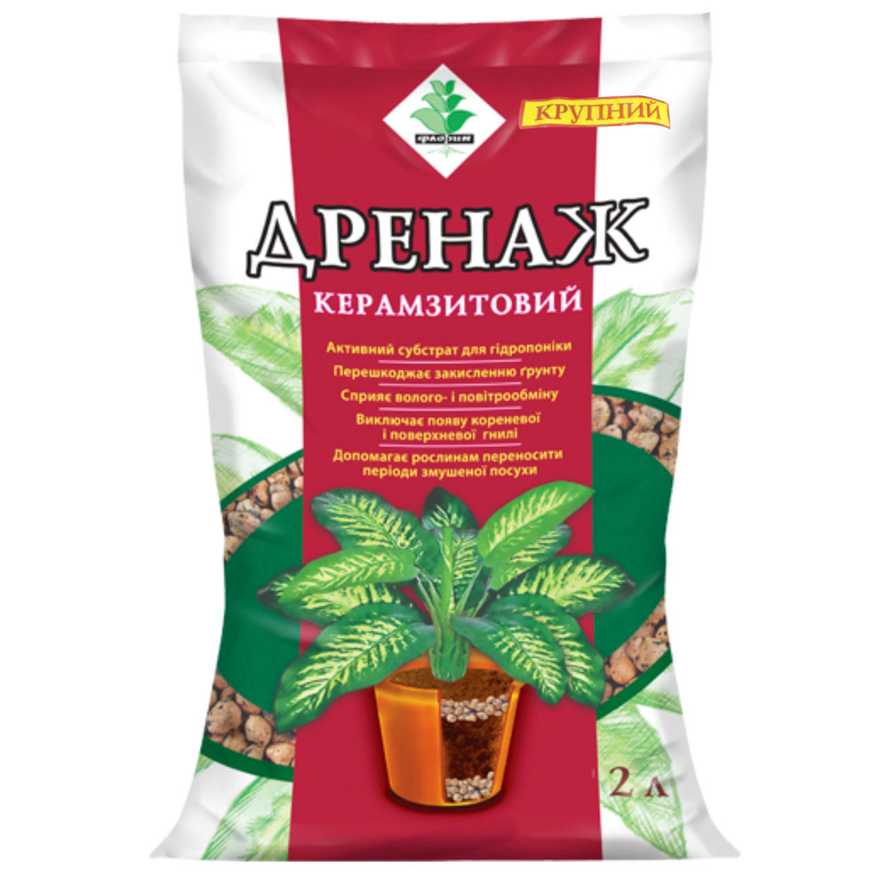 

Дренаж керамзитовий Флорин крупний, 2 л