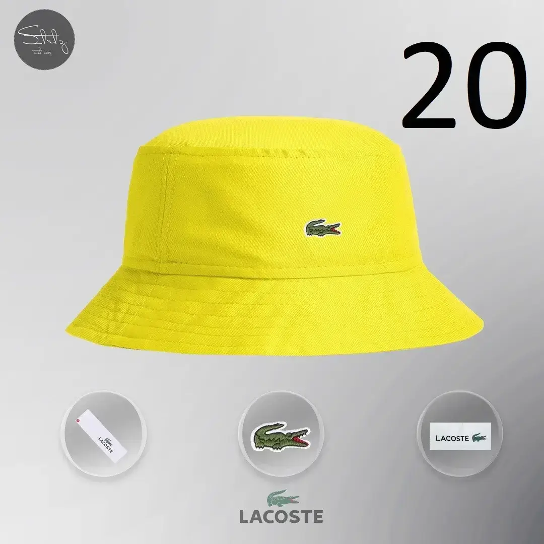 

Новенькая Мужская Панама Lacoste Летняя Желтые Пляжные Панамки Мужские Лакосте