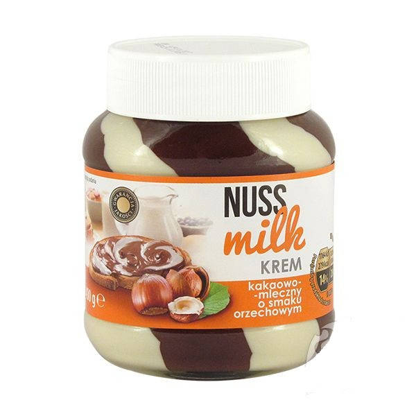 

Шоколадная паста Nuss Milk орехово-молочная 400гр. Германия
