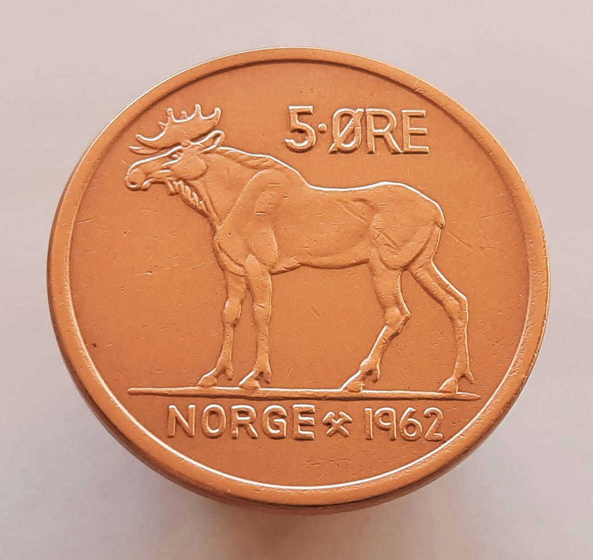 

Норвегия 5 эре 1962