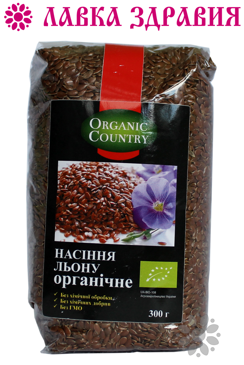 

Семена льна органические, 300 г, Organic Country
