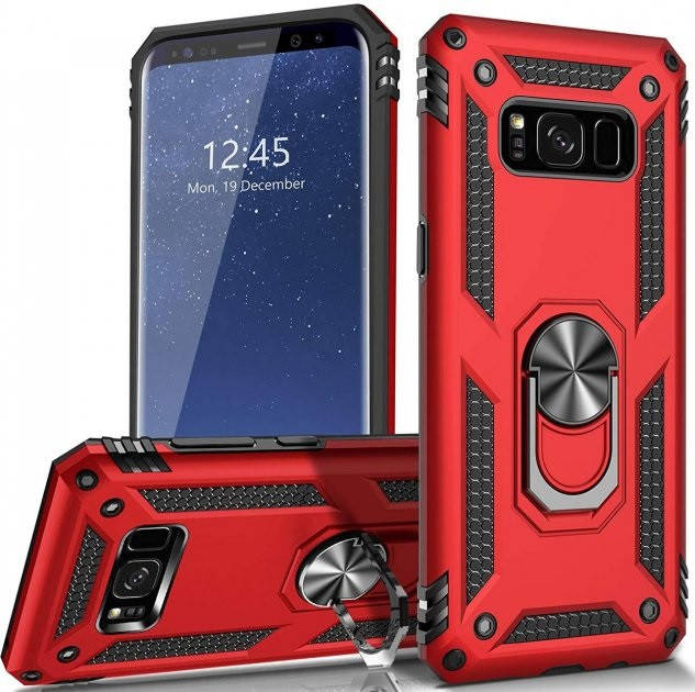 

Бронированный чехол для Samsung Galaxy S8 Magnit ( Самсунг Галакси С8 ), Красный