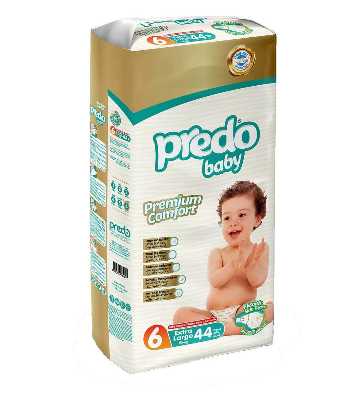 

Підгузники PREDO BABY Jumbo Extra №6 15+ кг 44 шт