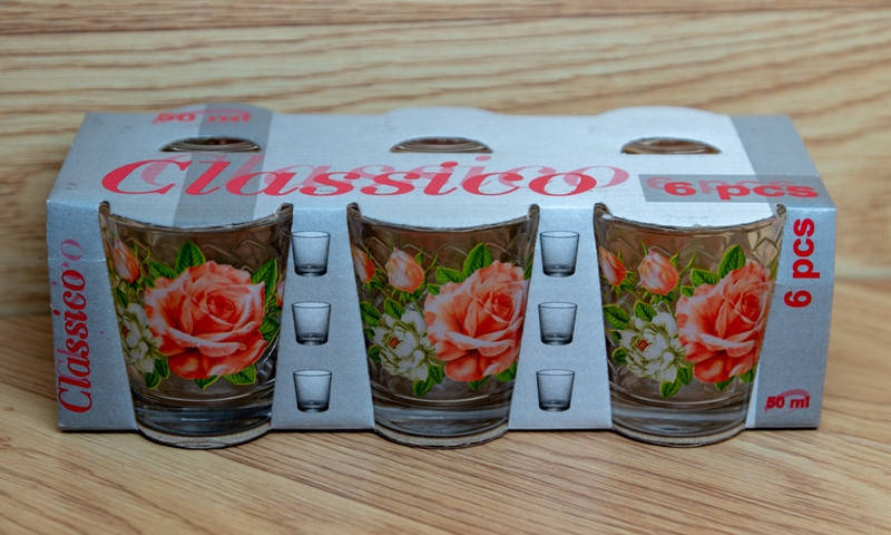 

Набор стопок 60мл. Роза