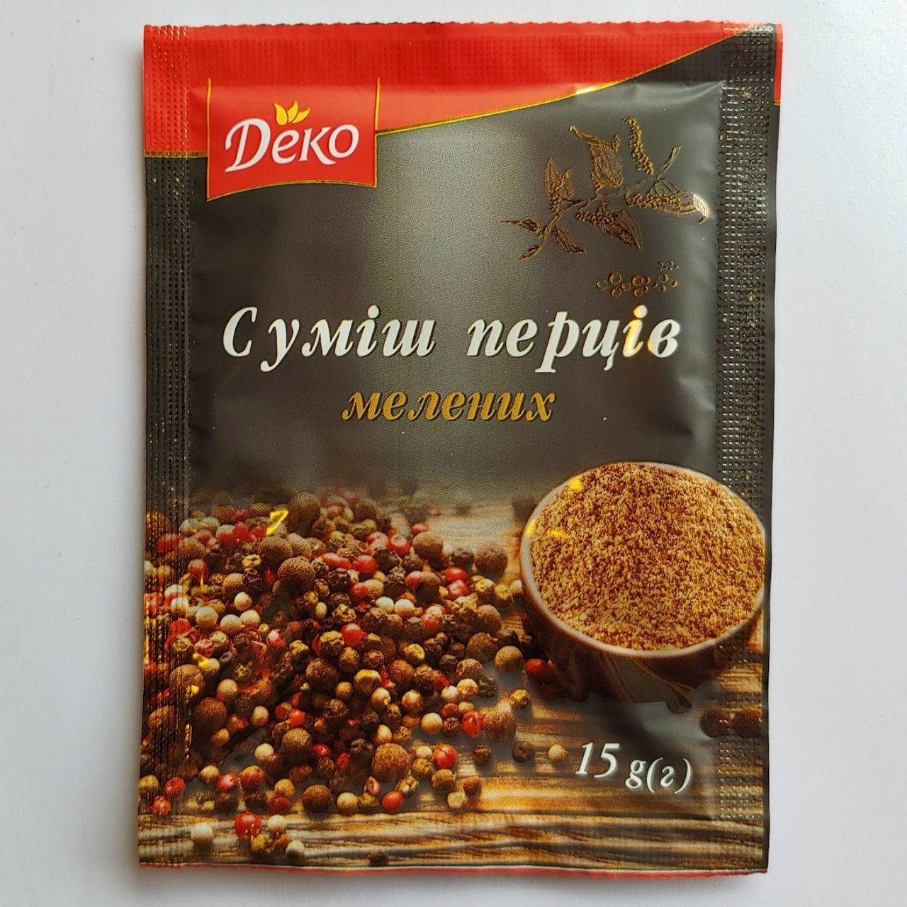 

Смесь перцев молотая 7 перцев 15г "Деко"