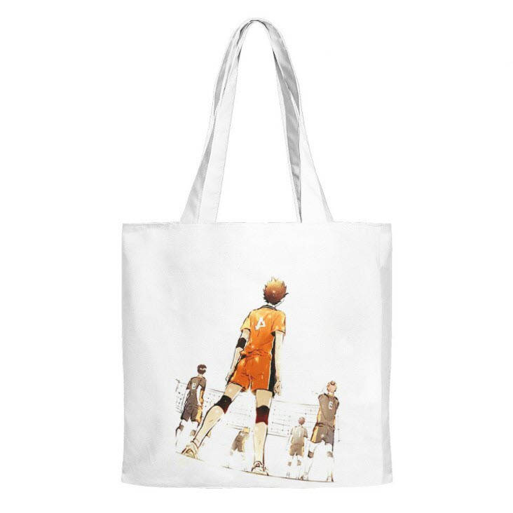 

Сумка шоппер Аниме Аниме Haikyu Волейбол Белая, Белый
