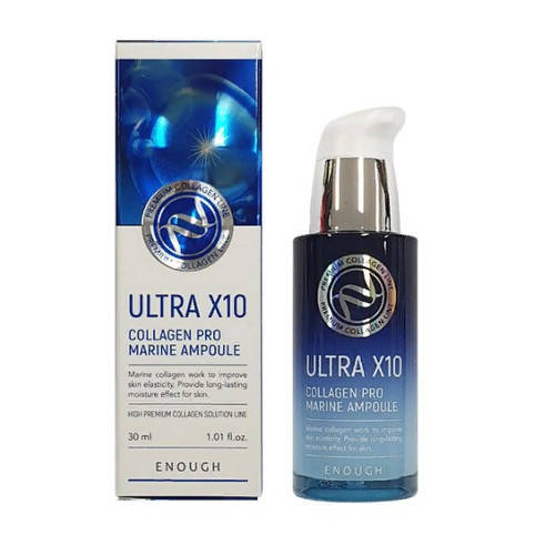 

Сыворотка для лица с коллагеном Enough Ultra X10 Collagen Pro Marine Ampoule, 30 ml