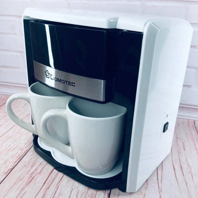 

Капельная кофеварка для дома на две чашки Domotec MS-0706 500 Вт