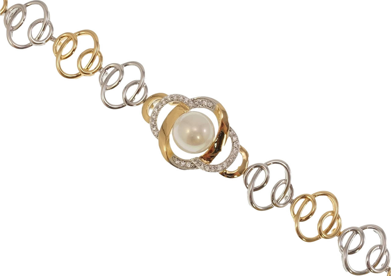 

Браслет Xuping Позолота + Родий "Галактика" длина с доп. замком 18.5,21.5см х 14-18мм