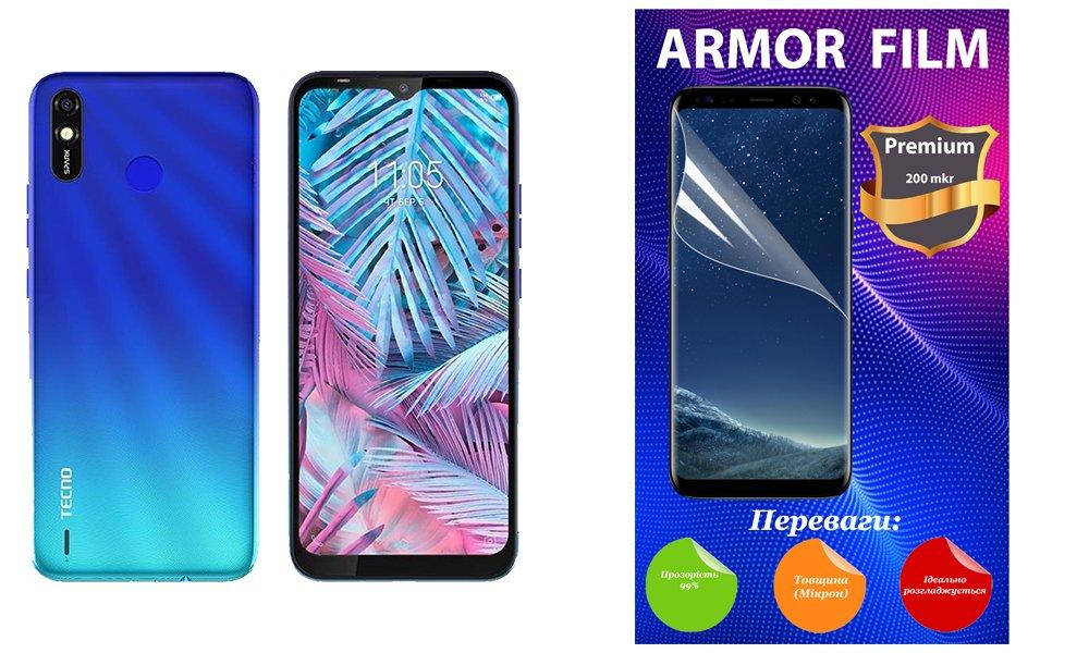 

Полиуретановая пленка TECNO Spark 4 Lite (BB4k), Armor Premium, Прозрачный