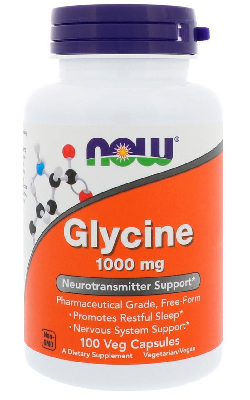 

Глицин Now Foods - Glycine 1000 мг (100 капсул)