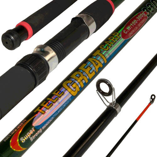 

Карповое удилище шефа Tele Great Carp №09211 100-300g 3,3м *