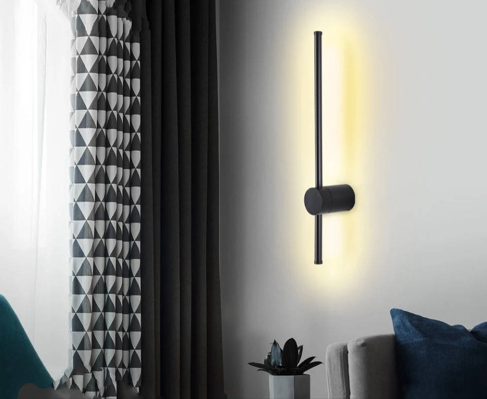 

Бра настенное LED WJ014/600-bk-k Черный 11х62х6 см.