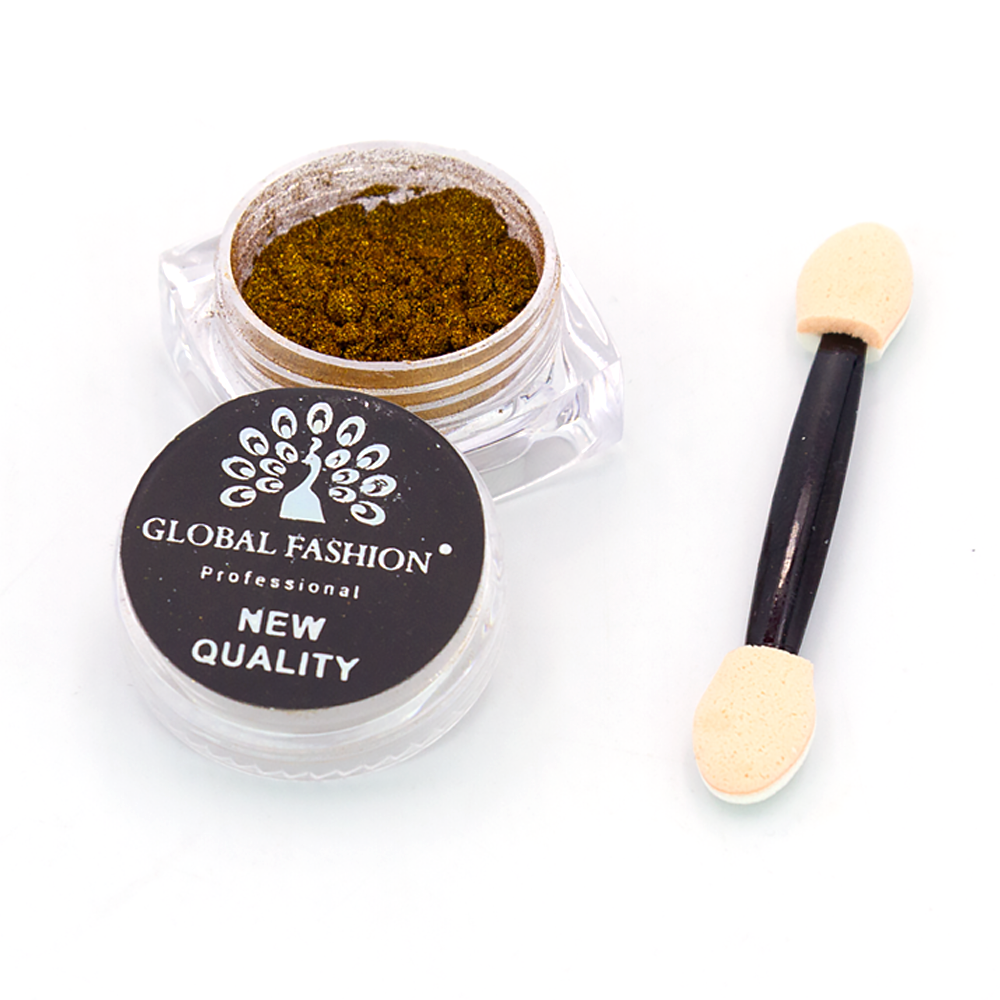 

Втирка для ногтей Global Fashion Mirror Powder 0,5 г - B 01, Gold, Золотистый