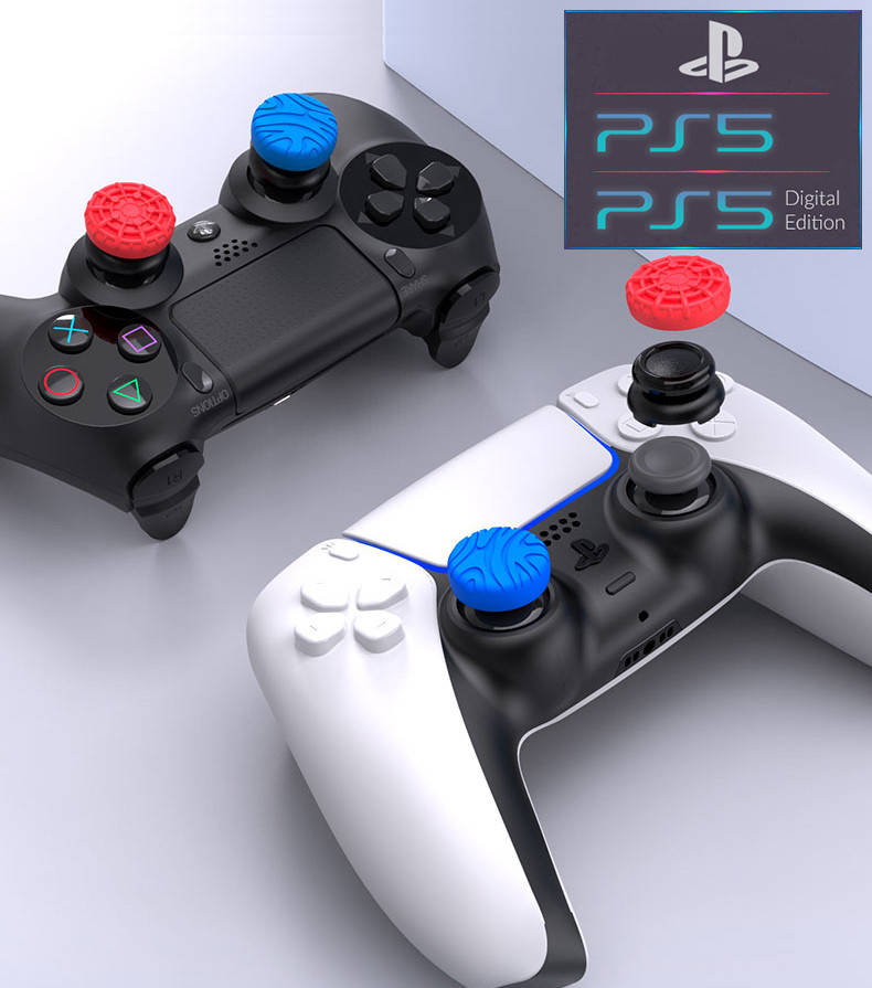 

Силиконовые накладки на стики ipega - 4шт в двух размерах для геймпада DualSense консоли PS5