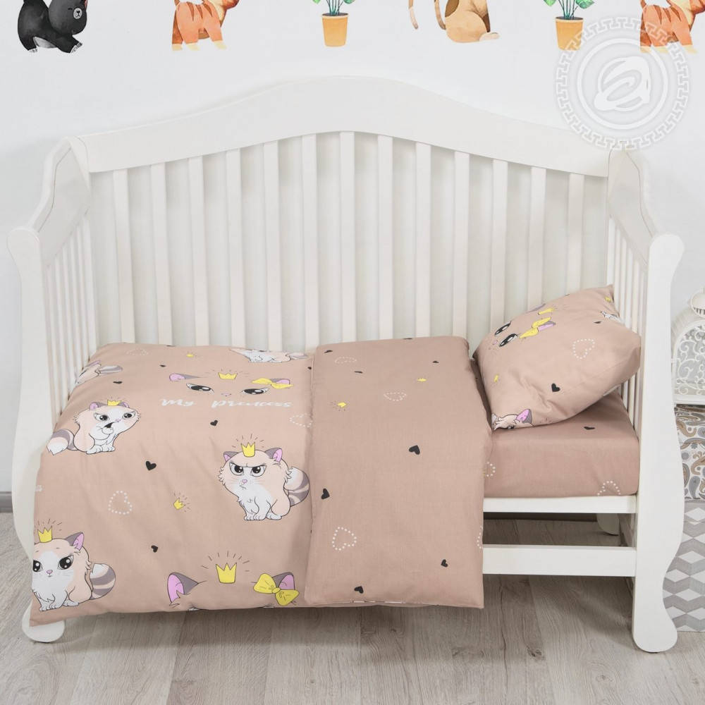 

Постельное белье Моя принцесса поплин ТМ Комфорт текстиль (в детскую кроватку)