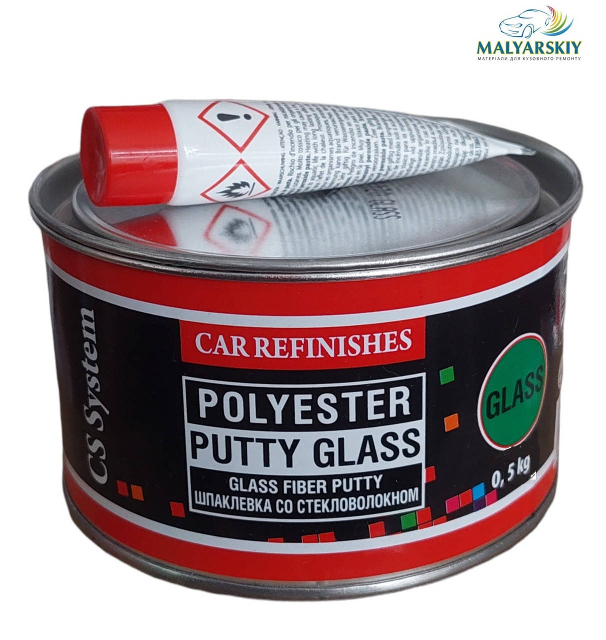 

Шпаклівка зі скловолокном GLASS 0,5кг CS System